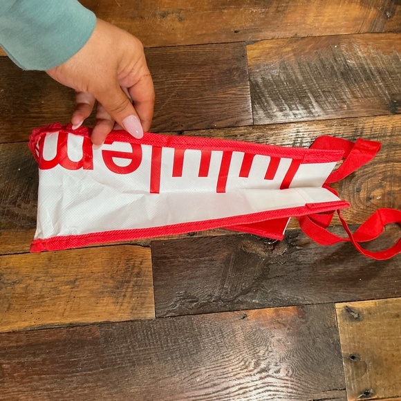 Lululemon Red Reusable Tote Bags –  SMALL AND LARGE Sizes- GENUINE - Picture 6 of 8